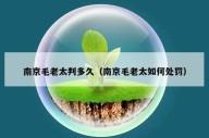 南京毛老太判多久（南京毛老太如何处罚）