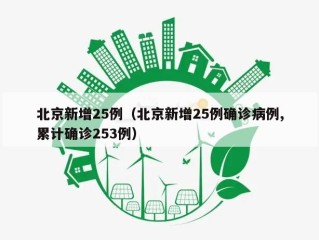 北京新增25例（北京新增25例确诊病例,累计确诊253例）